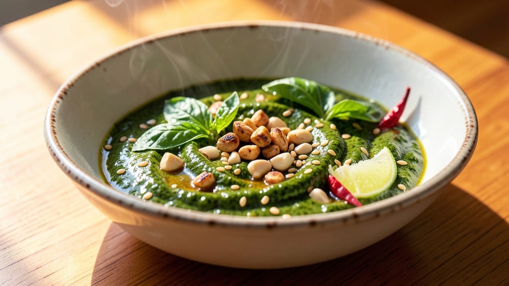 Asian Pesto Sauce Recipe: Nutty Sesame Crunch With Fresh Herb Zing