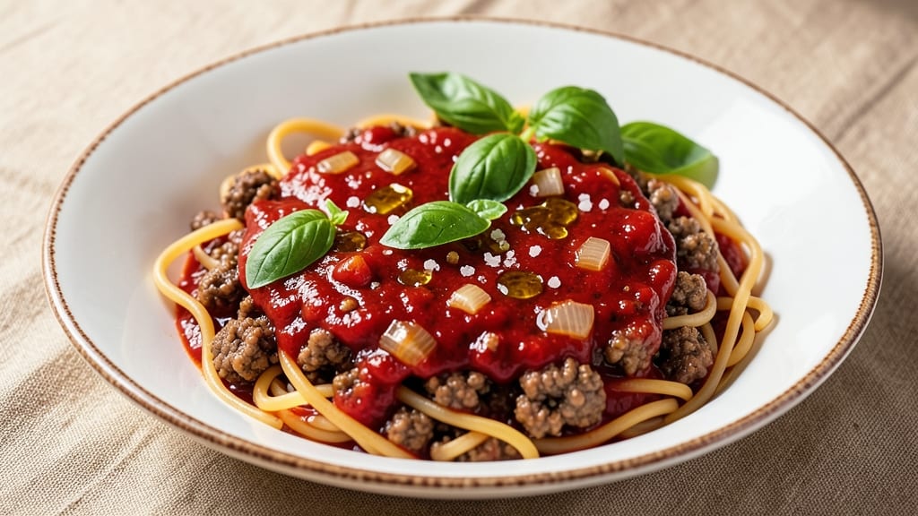 American Spaghetti Sauce Recipe: Hidden Vinegar Zing Balances Rich Tomato Depth