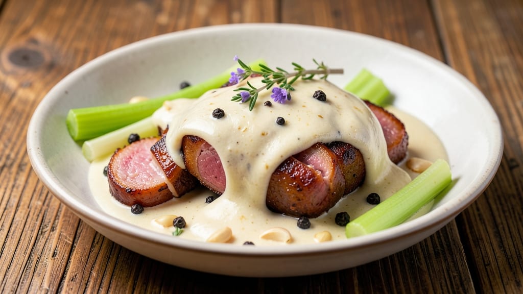Andouille Cream Sauce Recipe: Smoky Cajun Depth With Celery Crown Crunch