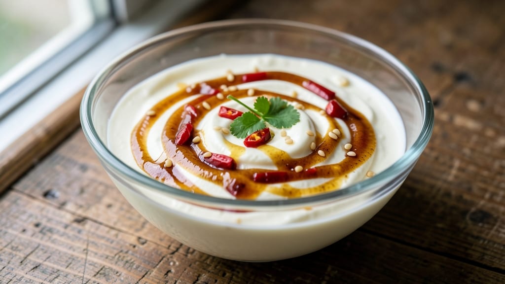 Asian Burger Sauce Recipe: Smoky Chipotle Cream With Celery Crown Bite