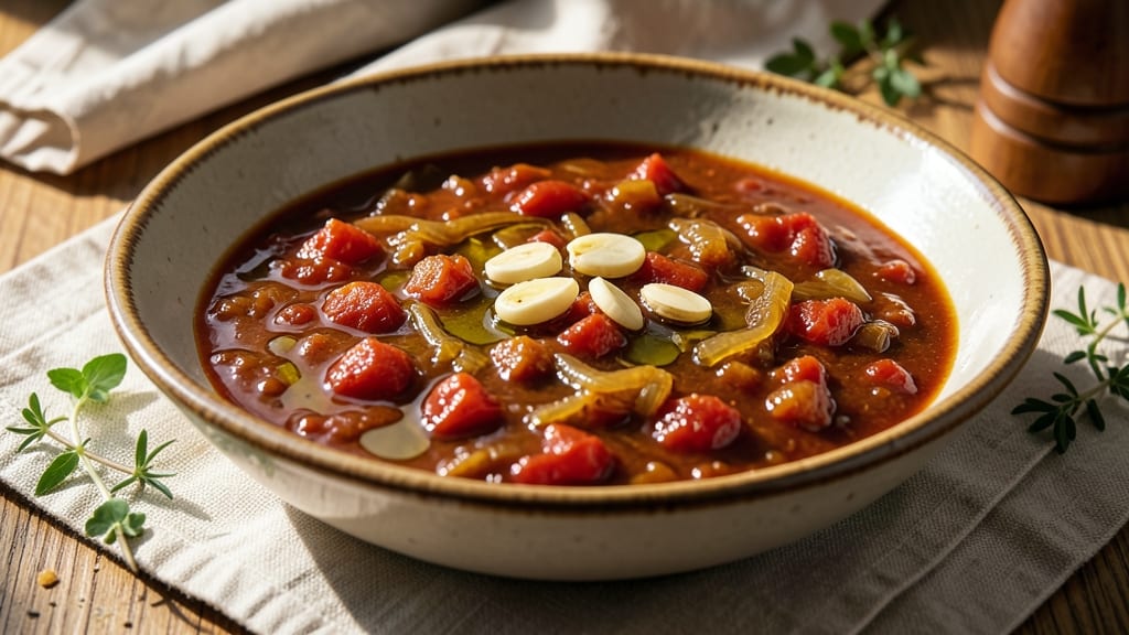 All-Gold Tomato Sauce Recipe: Layered Smoky Sweetness With Celery Crown Crunch