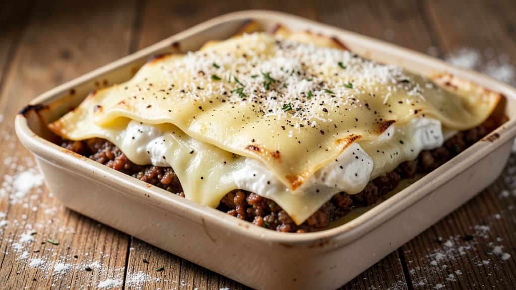 Authentic Italian Lasagna Recipe with Bechamel Sauce and Ricotta: Layered Creaminess and Al Dente Noodles