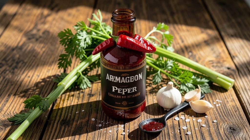 Armageddon Pepper Hot Sauce Recipe: Blistering Heat with Celery Crown Crunch