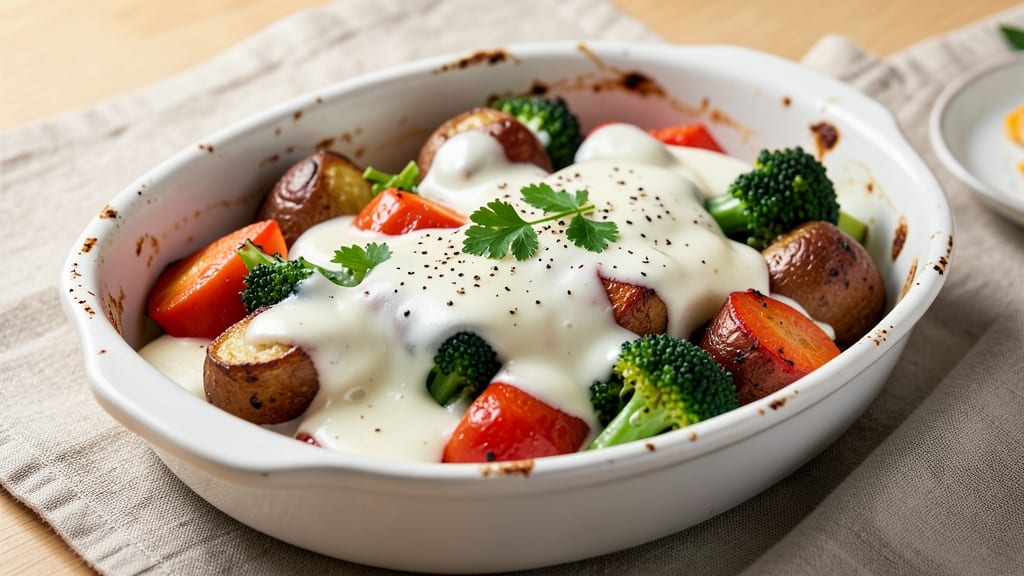 Baked Veg in White Sauce Recipe: One-Pan Creamy Comfort with Crispy Top