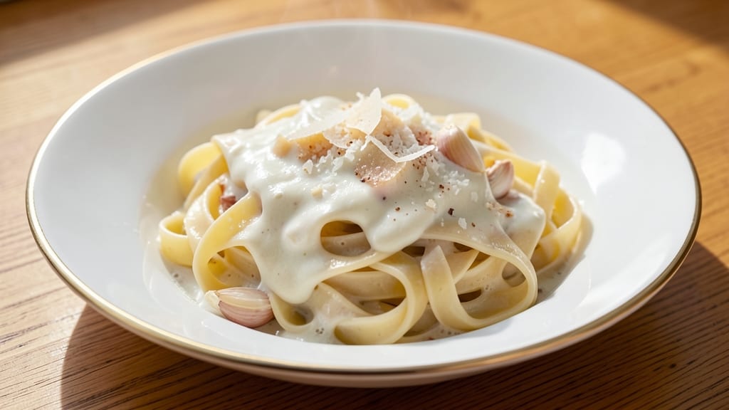 Authentic Italian White Sauce Pasta Recipe: Creamy Garlic Butter With Al Dente Perfection