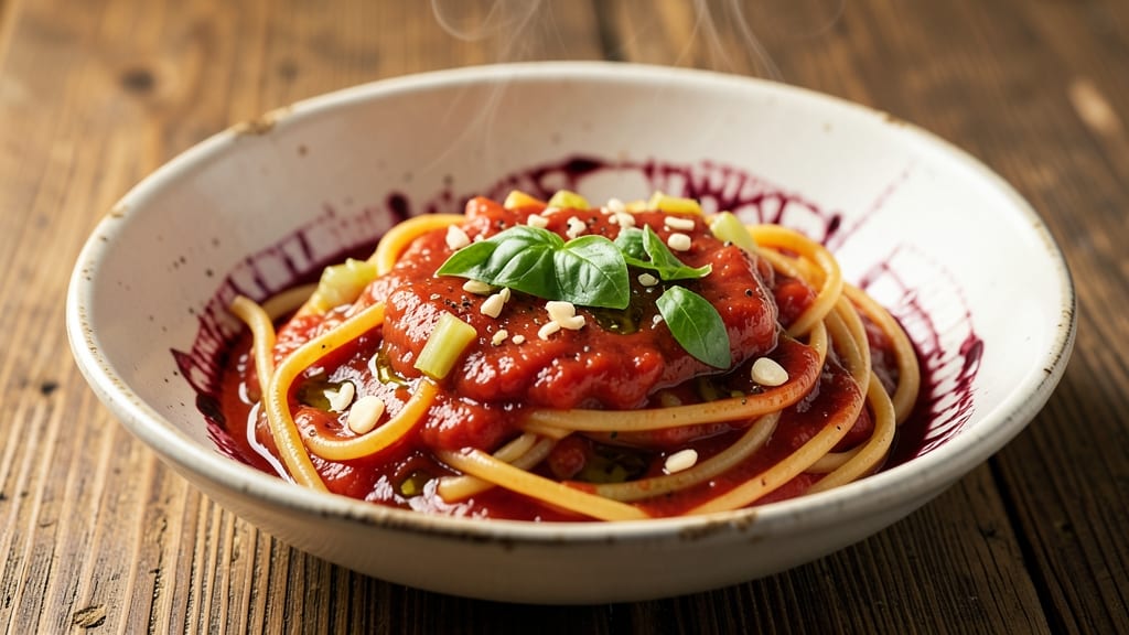 Angelo's Spaghetti Sauce Recipe: Slow-Simmered Umami With Celery Crown Crunch