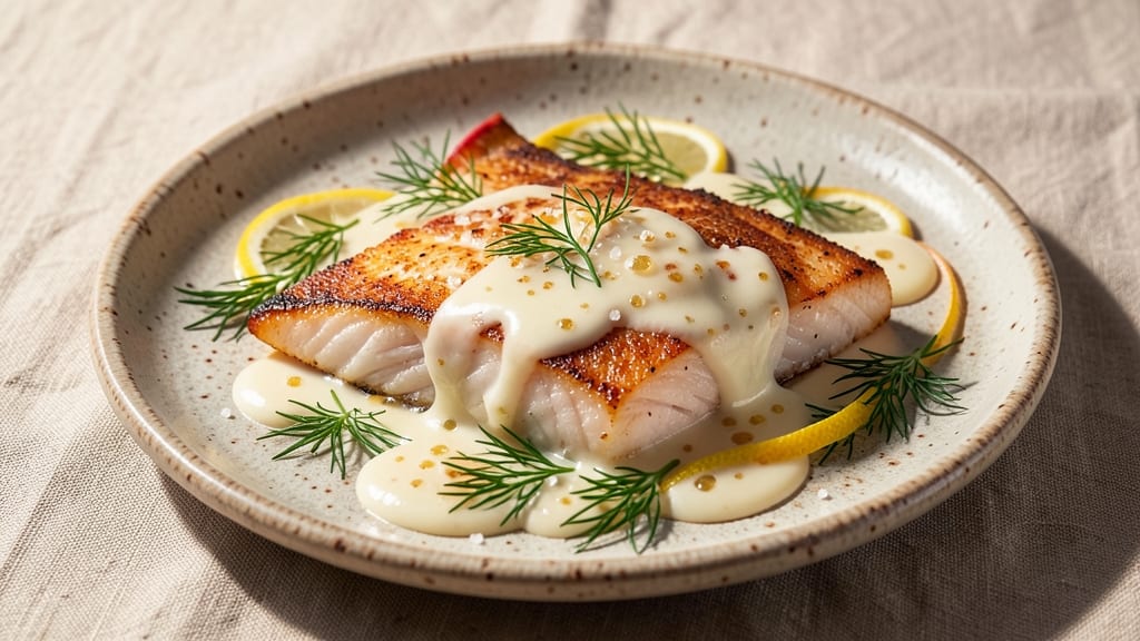 Baked Fish in White Sauce Recipe: Silky Dill Cream That Melts Over Flaky Fillets