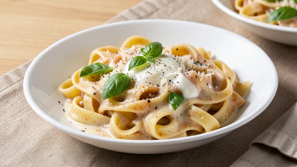 Asiago Cheese Pasta Sauce Recipe: Nutty Melts Over Al Dente Noodles