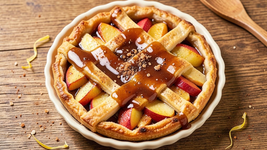 Apple Tart With Caramel Sauce Recipe: Buttery Crust Meets Warm Spiced Filling