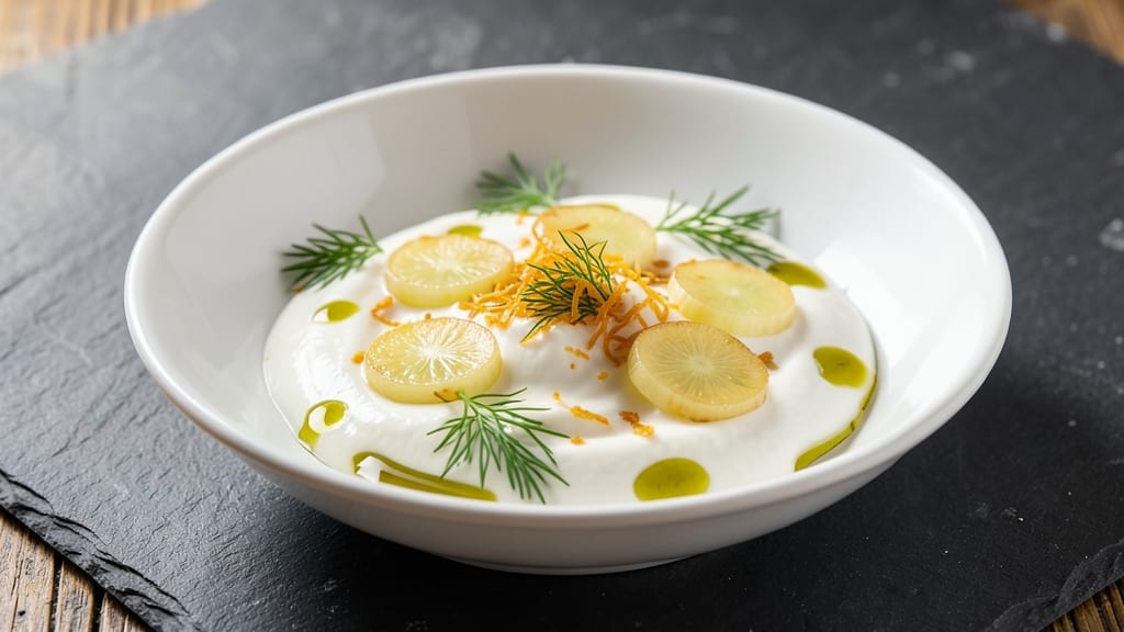 La Siesta White Sauce Recipe: Celery Crown Crunch Over Tangy Dill Cream