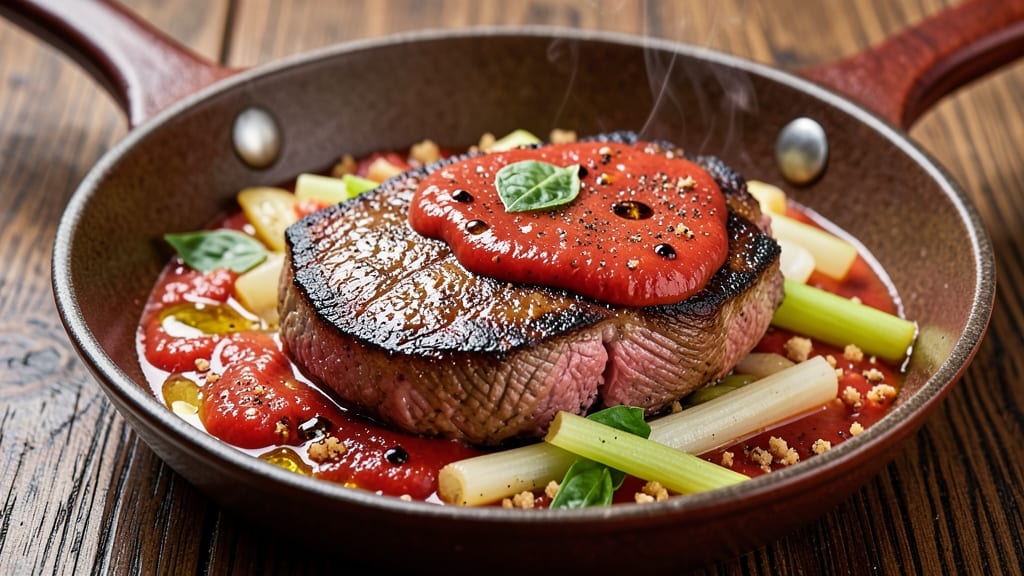 Beefsteak Tomato Sauce Recipe: Smoky Chipotle Crunch Over Velvety Tomato Base