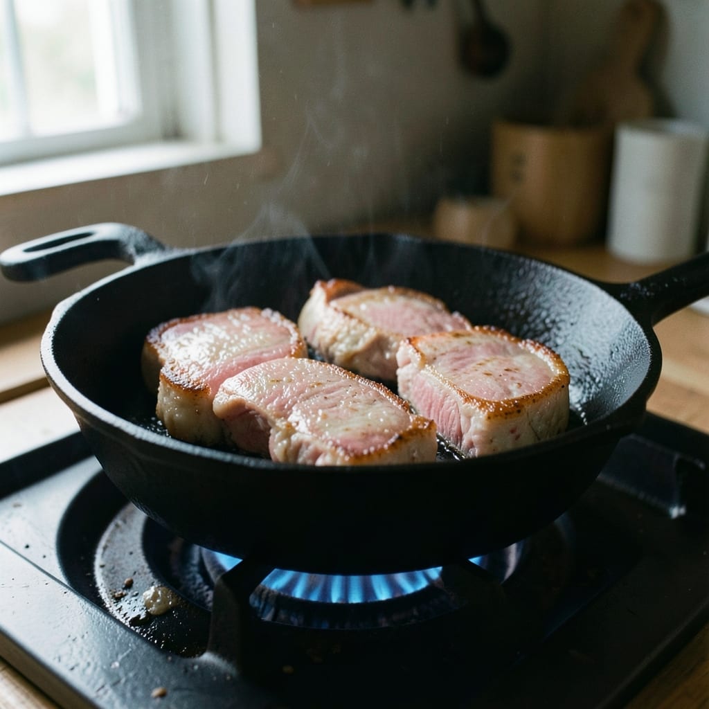The first pass, in the pan