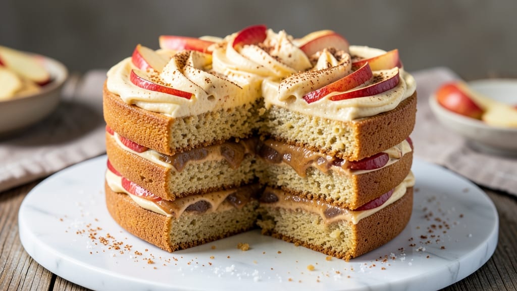 Applesauce Layer Cake Recipe: Spiced Moistness With Buttery Crunch Layers