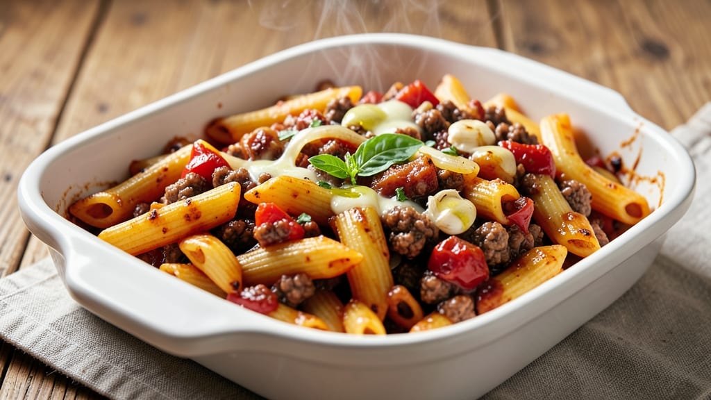 Baked Penne With Meat Sauce Recipe: One-Pot Italian Comfort That Sticks to Ribs