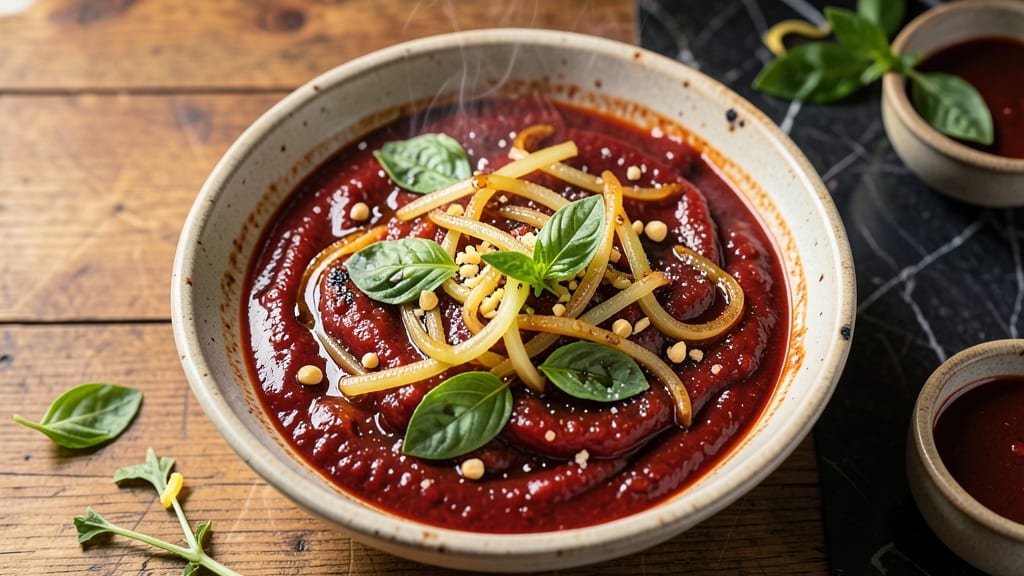 Amish Pizza Sauce Recipe: Celery Crown Crunch Over Rich Tomato Base