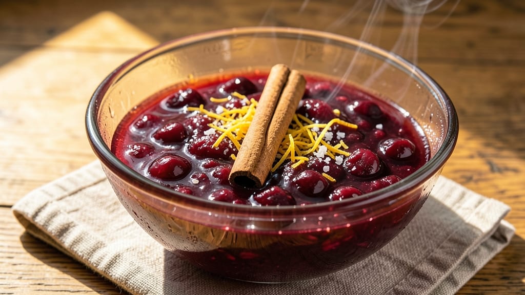 Cranberry Sauce Recipe With Orange Juice and Cinnamon Stick: Festive Warmth in 15 Minutes