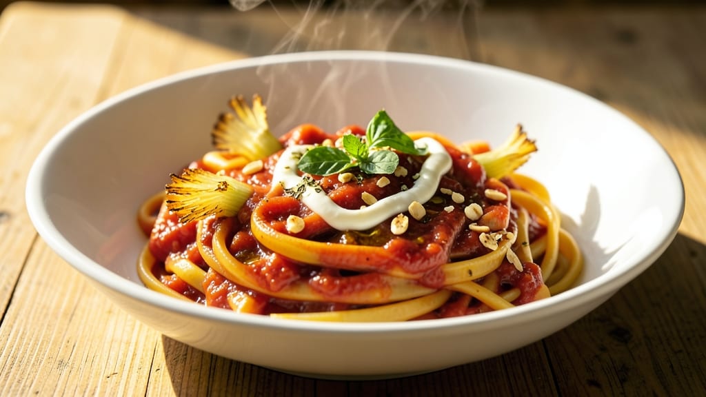 Aurora Pasta Sauce Recipe: Celery Crown Crunch Meets Smoky Tomato Depth