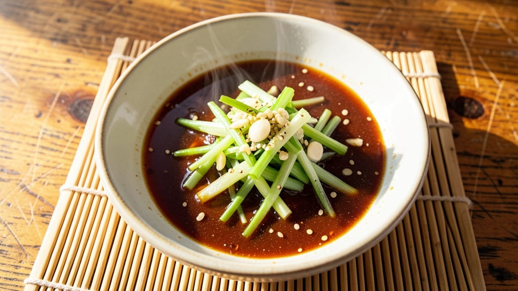Authentic Japanese Gyoza Sauce Recipe: Celery Crown Crunch With Vinegar Zing