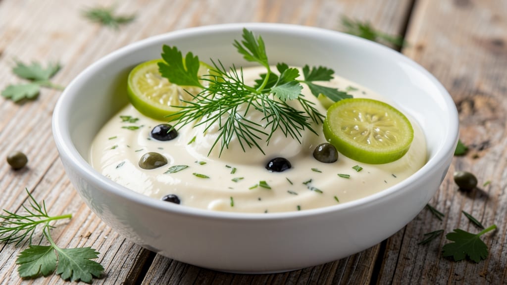 Arthur Treacher's Tartar Sauce Recipe: Crisp Celery Crowns Over Zesty Mayonnaise